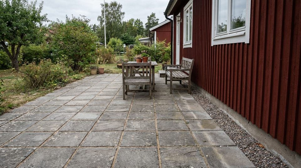 Plattsättning utomhus